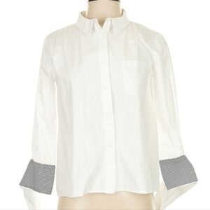 English Factory Button Front Blouse